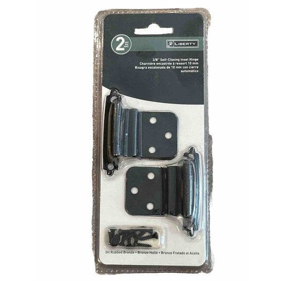 Liberty Hardware H0104AL-500-U 3/8" Self-Closing Inset Hinge Oil Rubbed Bronze - Picture 1 of 2